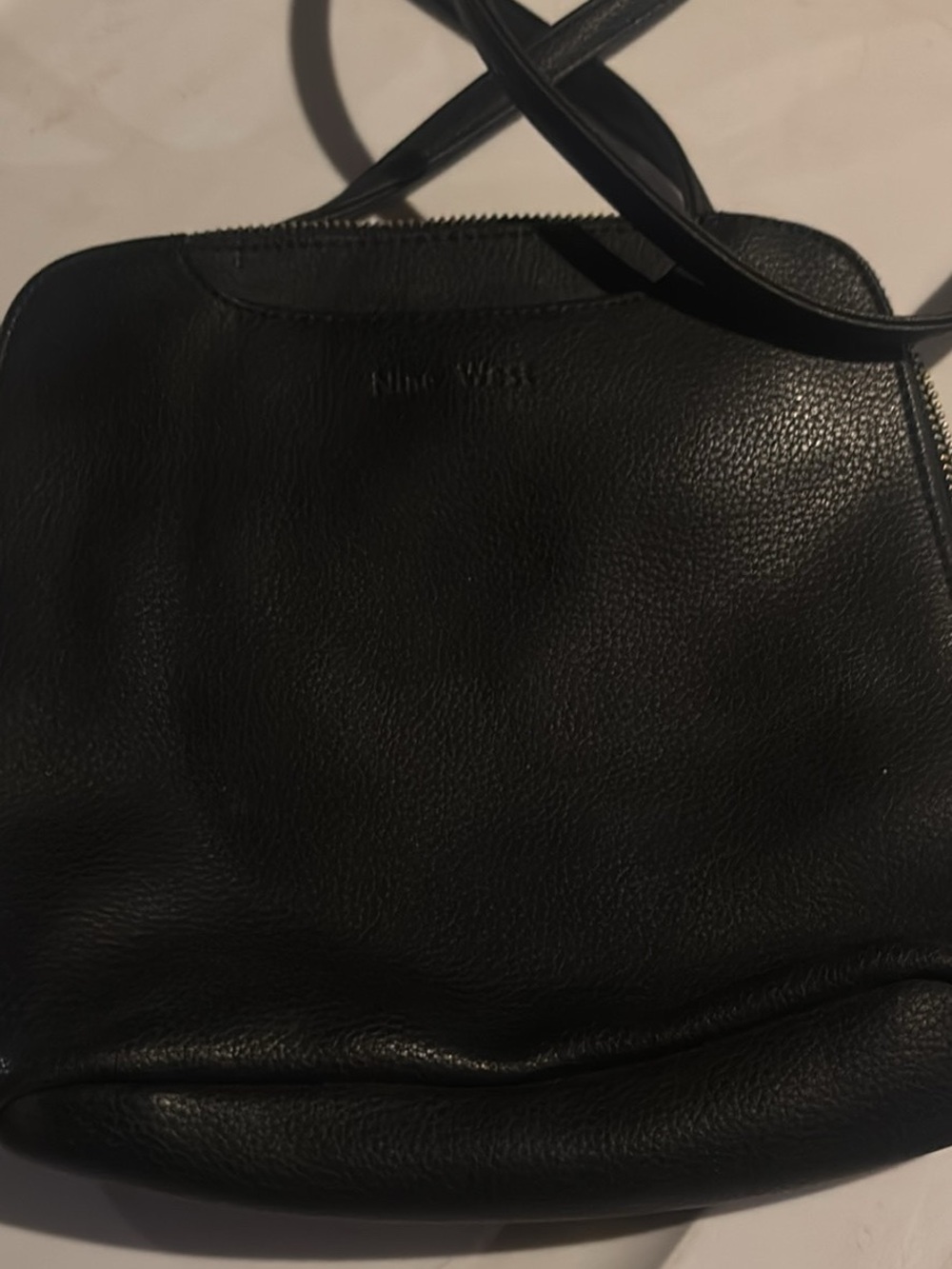 Nine West Black faux Leather Crossbody Bag